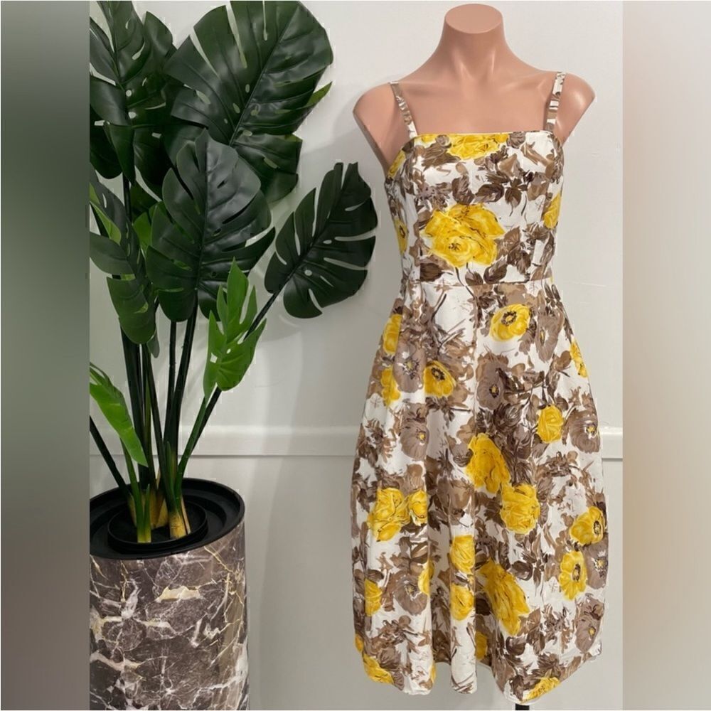 Take 50% OFF- Dress Barn Floral Women's Spaghetti Hand Dress, Size-4
